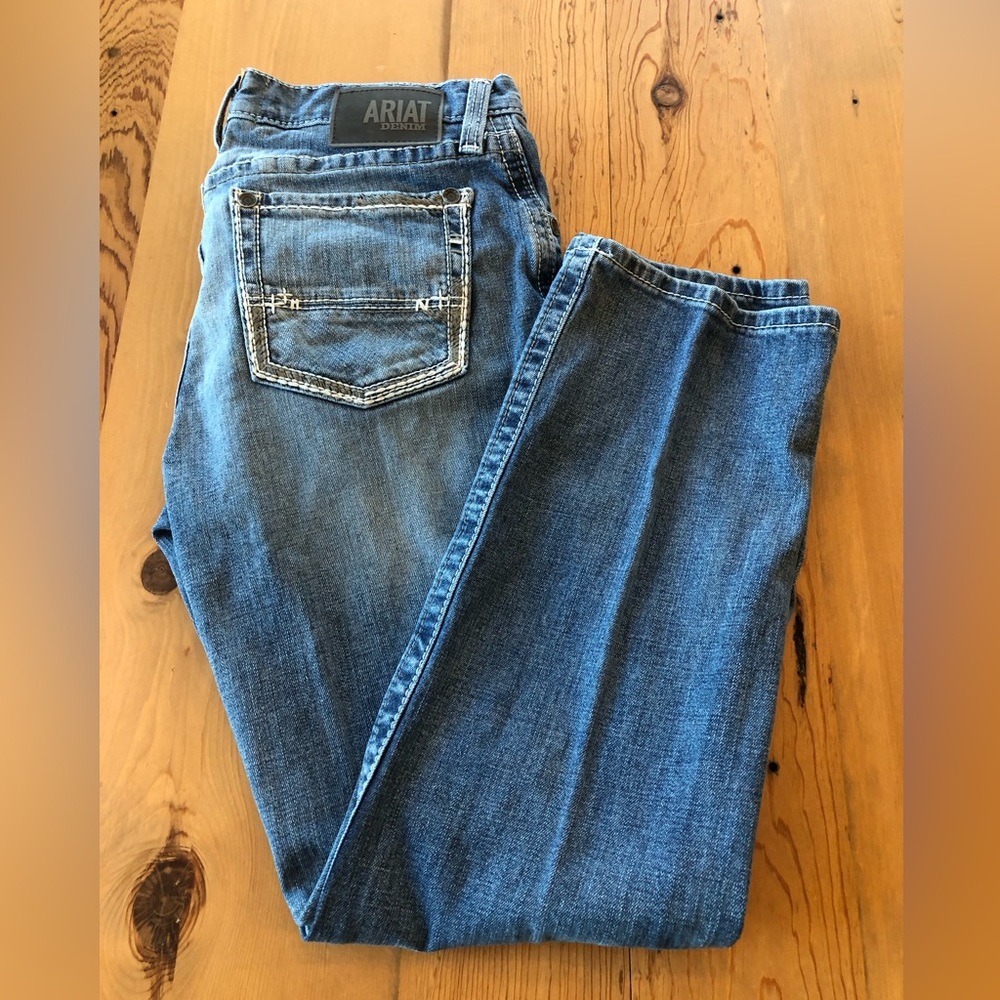 Ariat boot cut jeans.